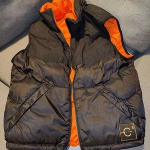 Nautica Competition Reversible Down Puffer Vest with Hood